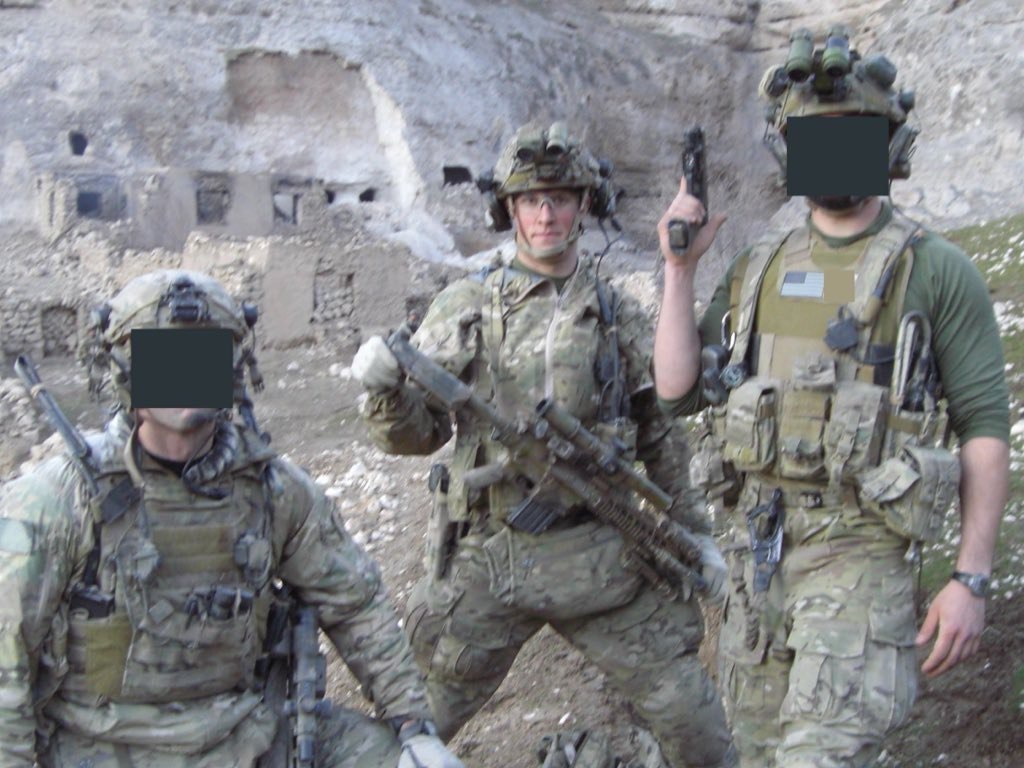 Nathan Spearing on deployment during U.S. Army Special Operations service
